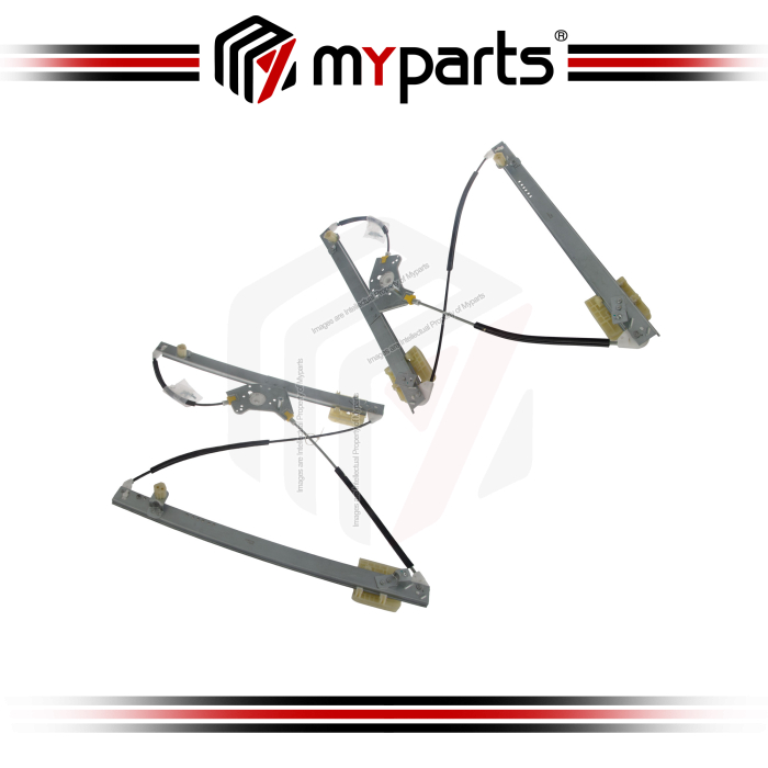 Myparts Fits Land Rover Range Rover 2012~2021 | FRONT Electric Power Door Window Regulator (No Motor) | Set Of LH Left Hand + RH Right Hand